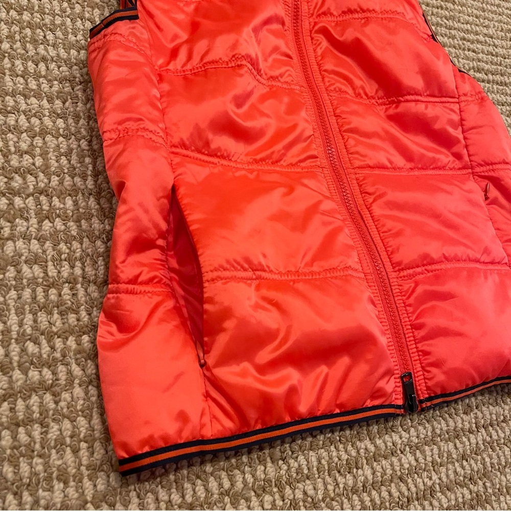 Marc Cain Sports Orange Hooded Puffer Vest N 2 (UK 10 US6) - Picture 5 of 6
